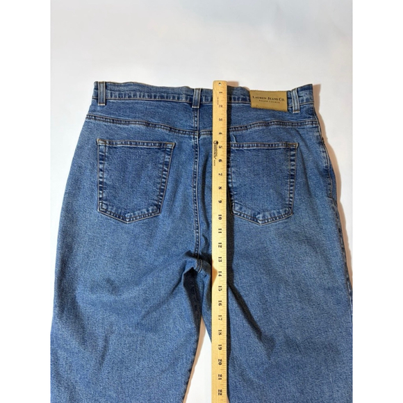Lauren Jeans Co Ralph Lauren Jeans Size 14 Blue Denim Straight Classic - Picture 7 of 7